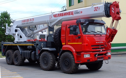 Автокран Челябинец КС-55733-33 на КАМАЗ-63501 8х8, 32 т, 33 м